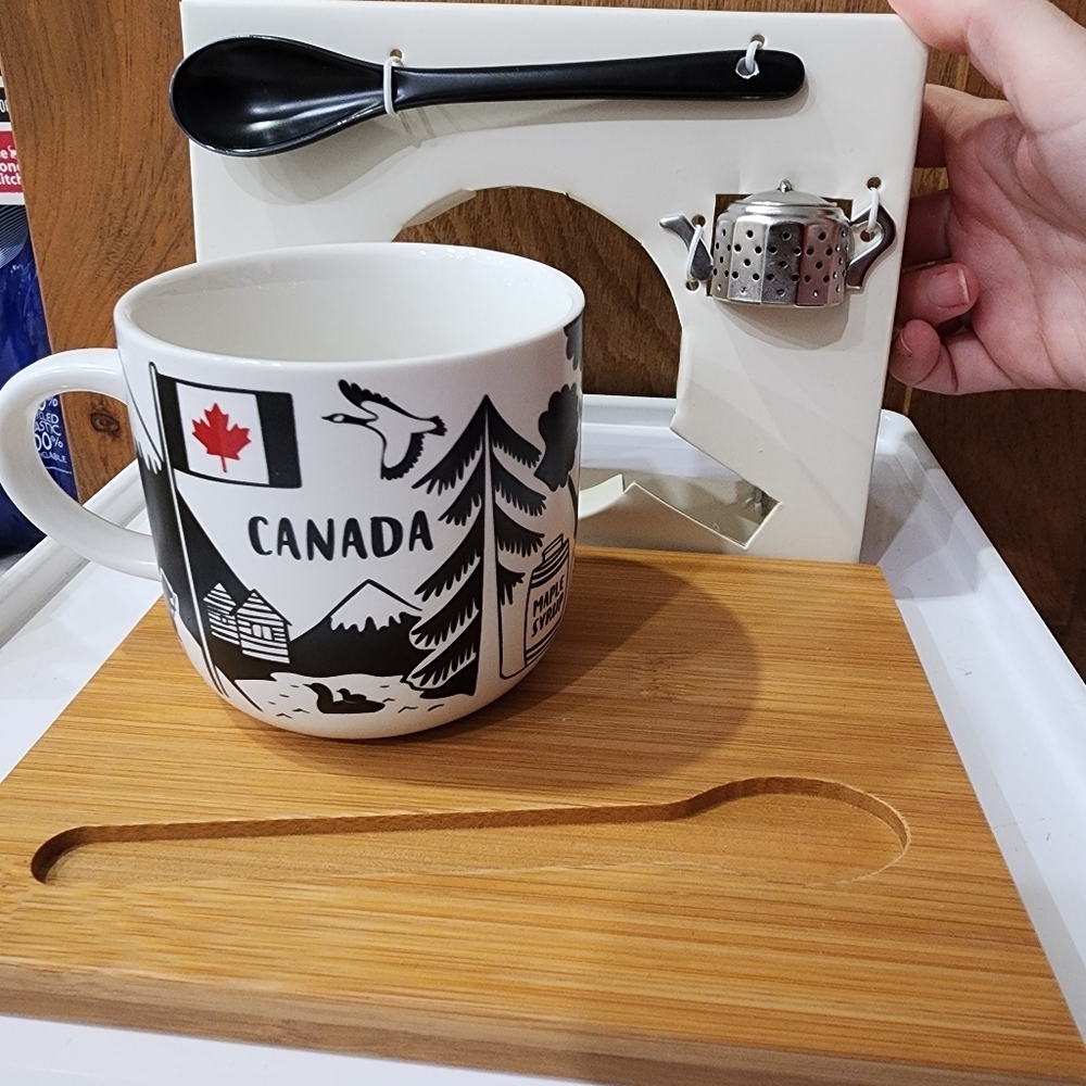 Oh Canada Tea Set - Wooden Tray, Mug, Infusion And Spoon - Picture 12 of 14